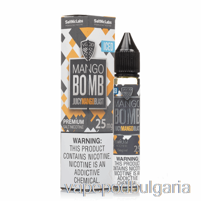 Vape Течности Iced Mango Bomb - Vgod Salts - 30ml 25mg